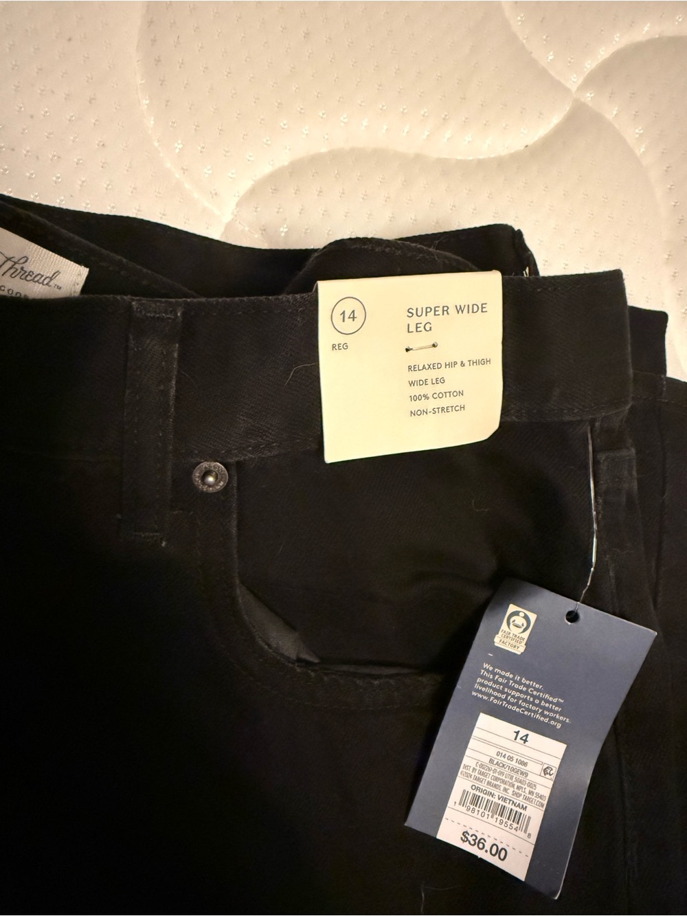 Universal Thread Super Wide Leg Jeans - Black